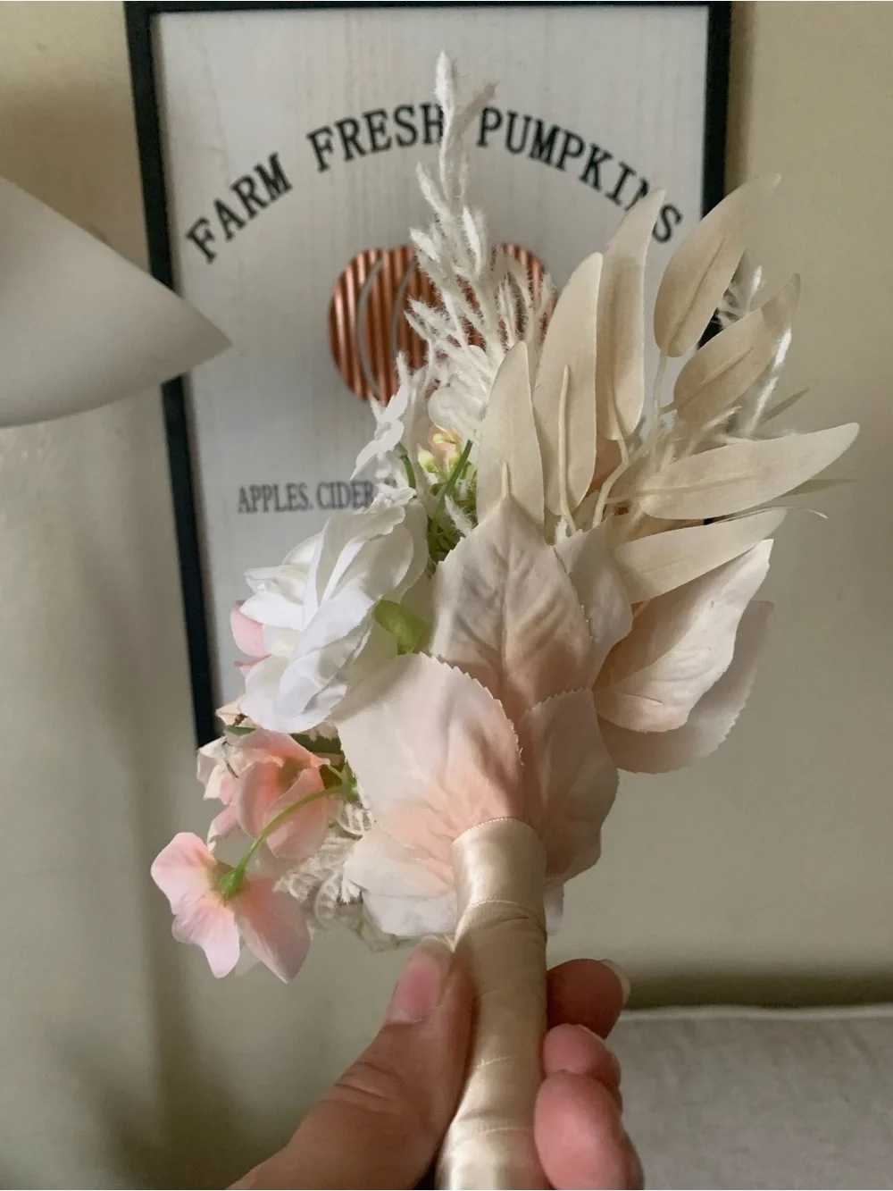 Home Accents Blush Neutral Faux Floral Bouquet